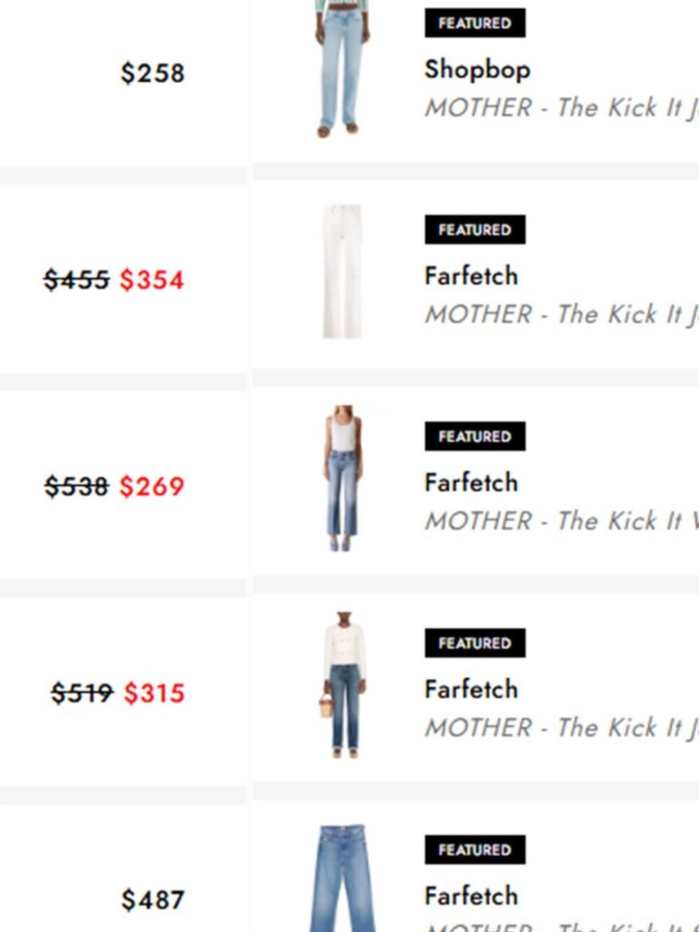 MOTHER "The Kick It" High Waist Straight Leg Jeans - size 26 - "Your Turn" wash - Picture 16 of 16